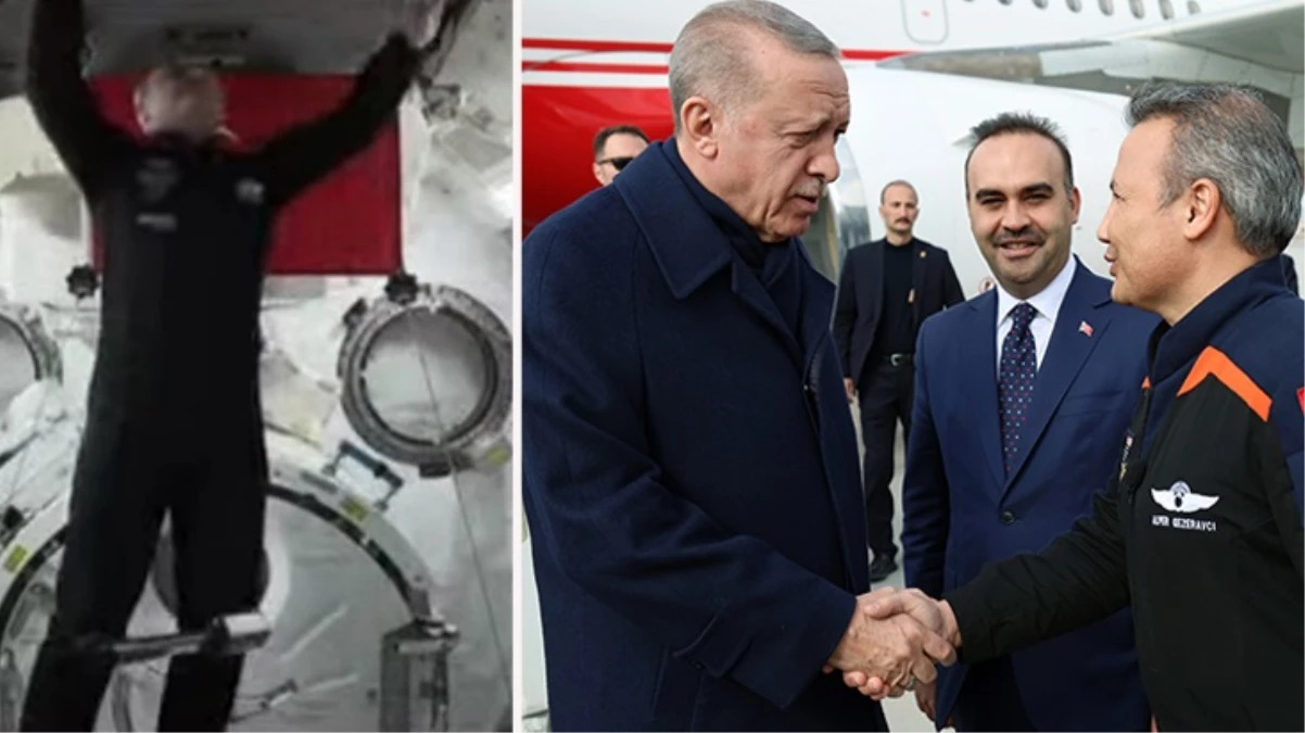 Cumhurbaşkanı Erdoğan'dan Alper Gezeravcı'ya: Benim konuştuktan sonra nasıl yukarıya çıktın?
