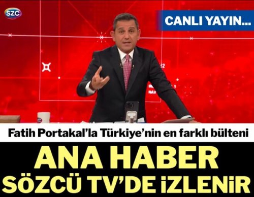 Sözcü TV Fatih Portakal Yayını